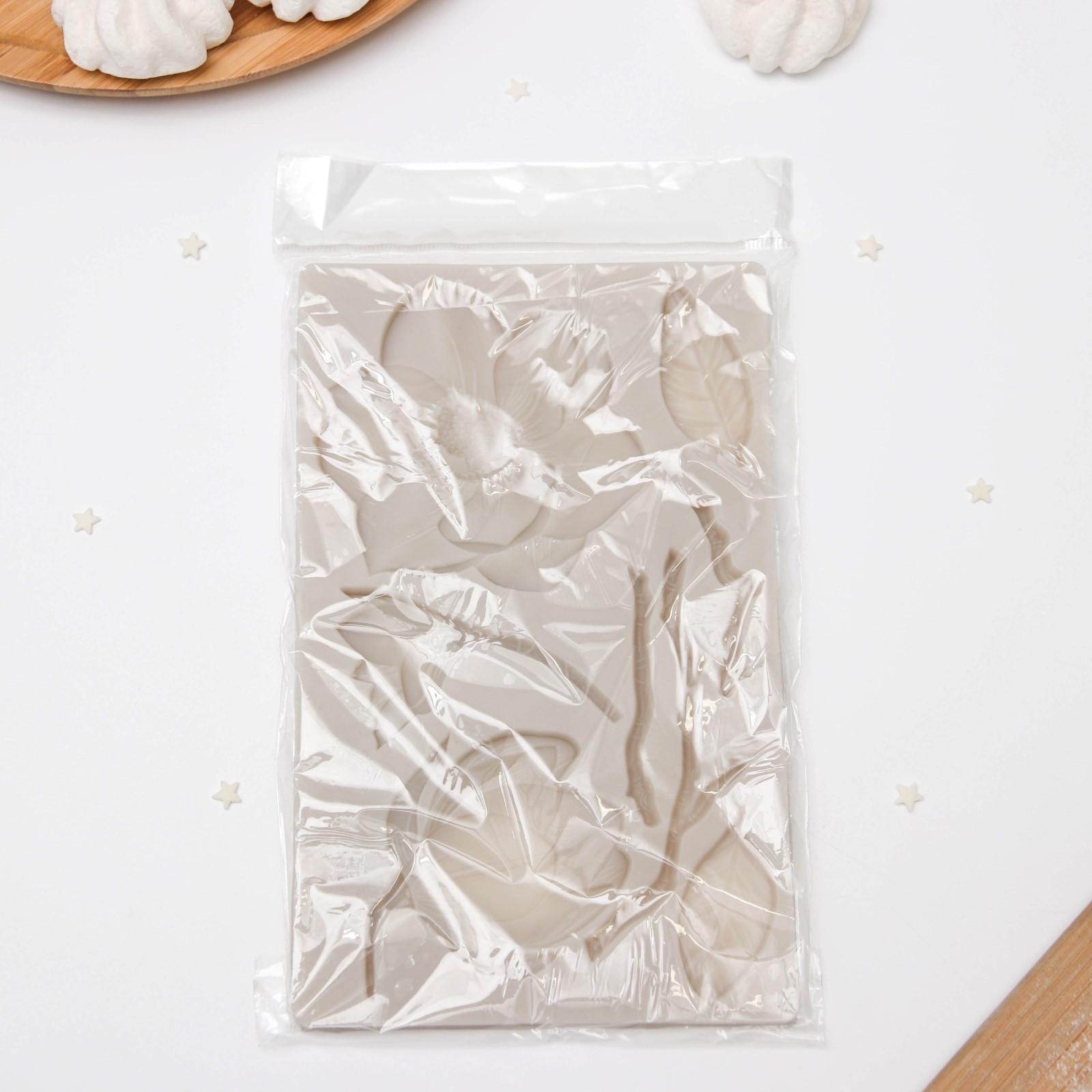 Молд «Магнолия», 19,6×12,3×0,8 см, цвет МИКС