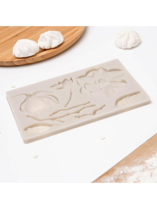 Молд «Магнолия», 19,6×12,3×0,8 см, цвет МИКС