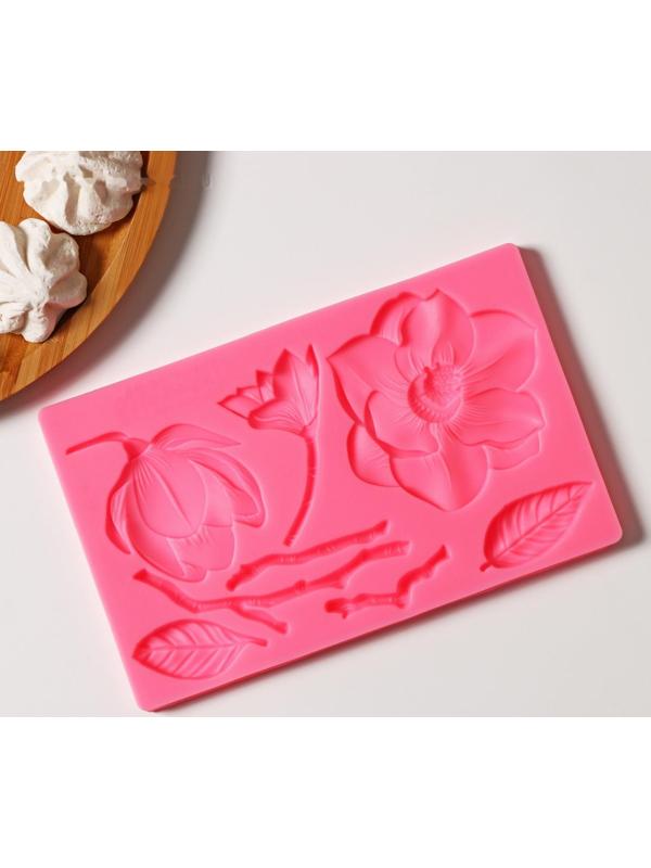 Молд «Магнолия», 19,6×12,3×0,8 см, цвет МИКС