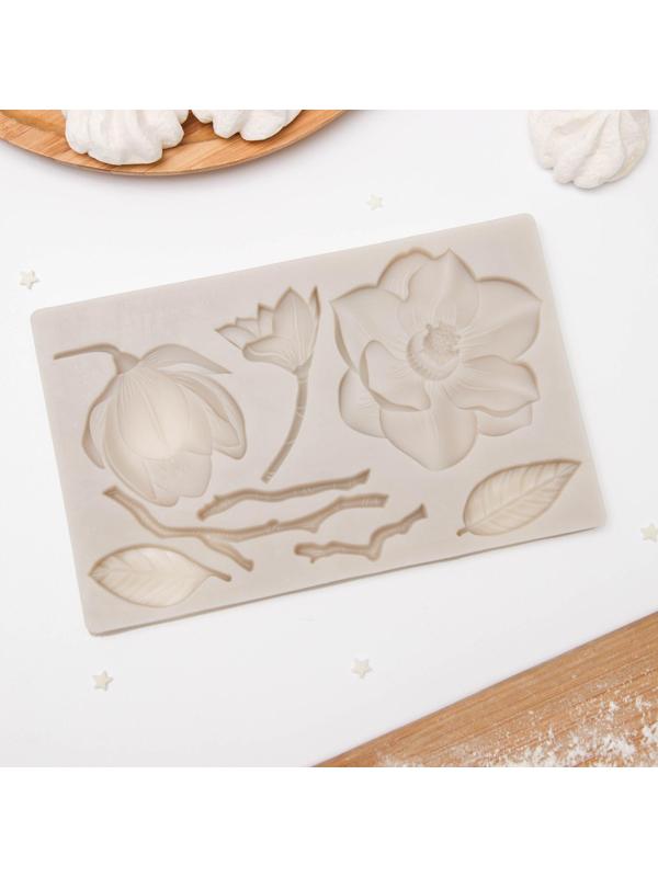 Молд «Магнолия», 19,6×12,3×0,8 см, цвет МИКС