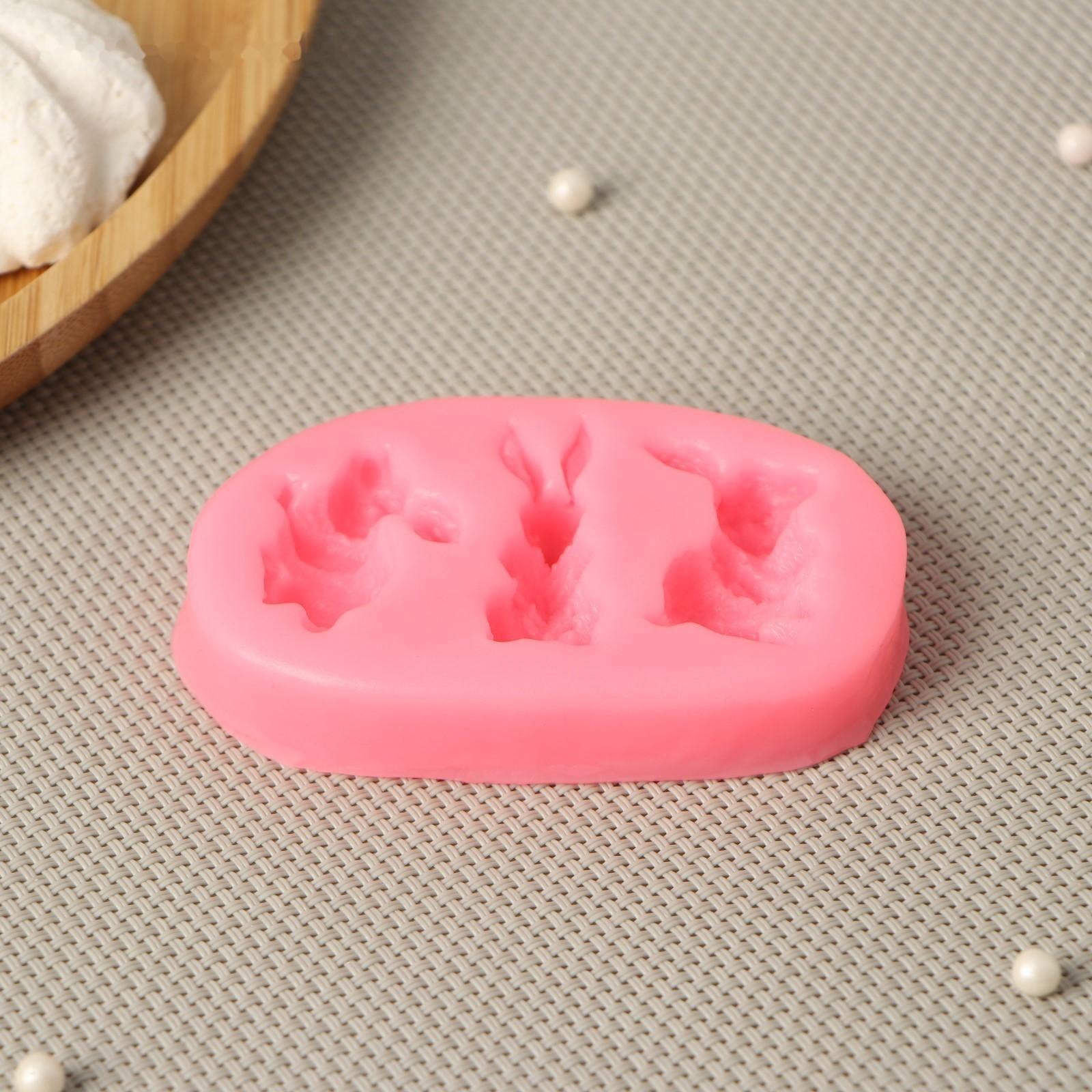 Молд Доляна «Кролик», 8×5×1 см, цвет МИКС