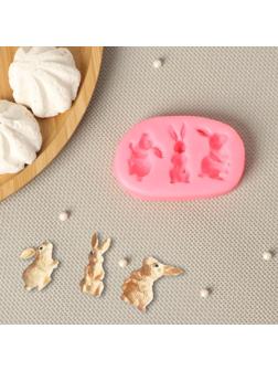 Молд Доляна «Кролик», 8×5×1 см, цвет МИКС