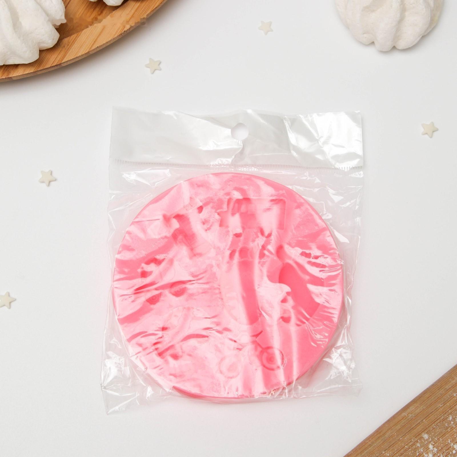 Молд «Детские машинки», 10×10×1,8 см, цвет МИКС