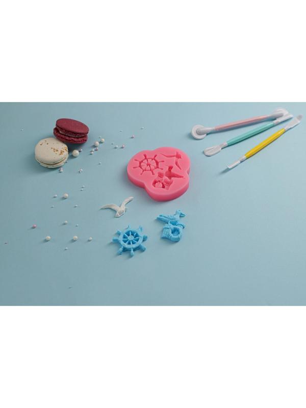 Молд «Морская чайка», 9,5×9×1,5 см, цвет МИКС