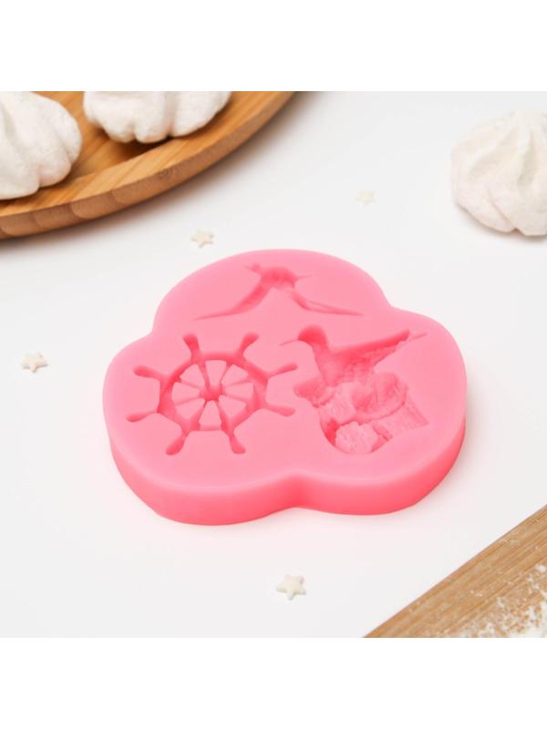 Молд «Морская чайка», 9,5×9×1,5 см, цвет МИКС