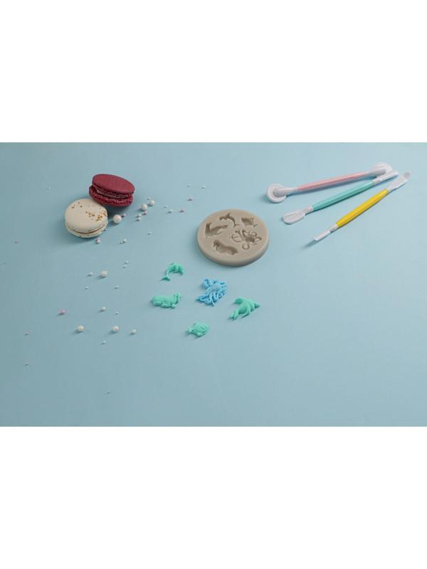 Молд «Морские друзья», 8,3×8,3×1 см, цвет МИКС