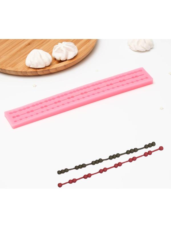 Молд «Коллекция бусин», 26,5×3,8×1 см, цвет МИКС