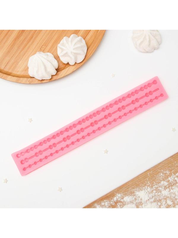 Молд «Коллекция бусин», 26,5×3,8×1 см, цвет МИКС