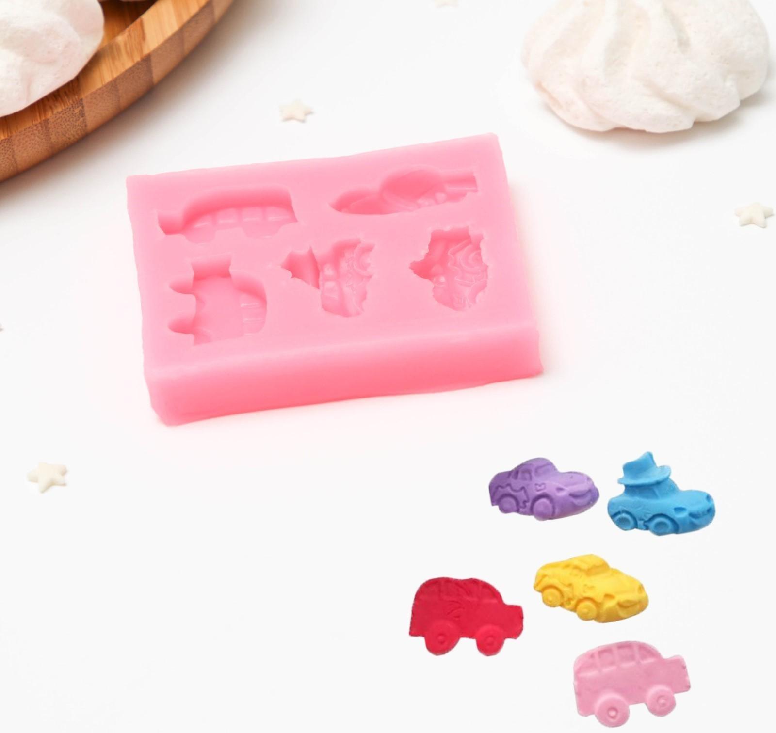 Молд «Тачки», 7×6,2×1,5 см, цвет МИКС