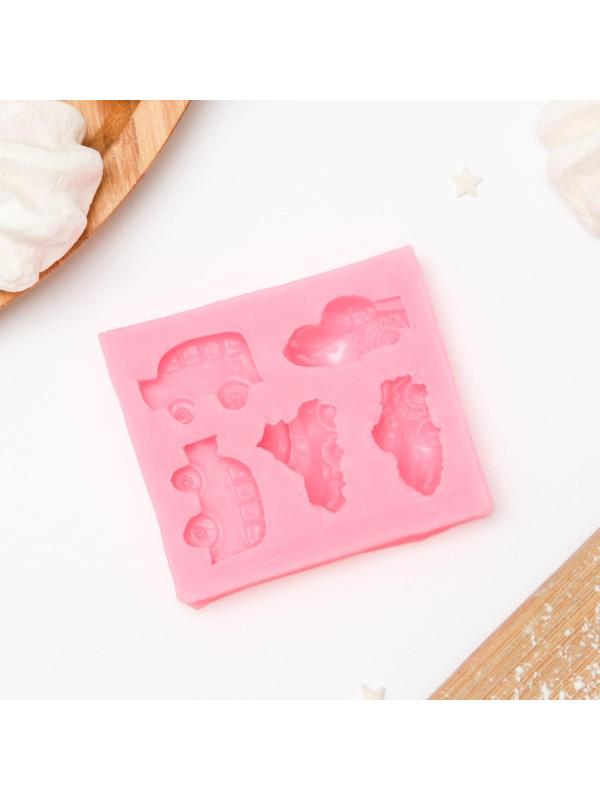 Молд «Тачки», 7×6,2×1,5 см, цвет МИКС