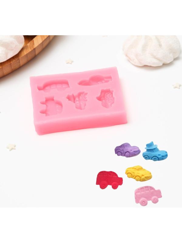 Молд «Тачки», 7×6,2×1,5 см, цвет МИКС