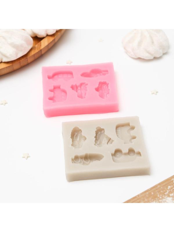 Молд «Тачки», 7×6,2×1,5 см, цвет МИКС