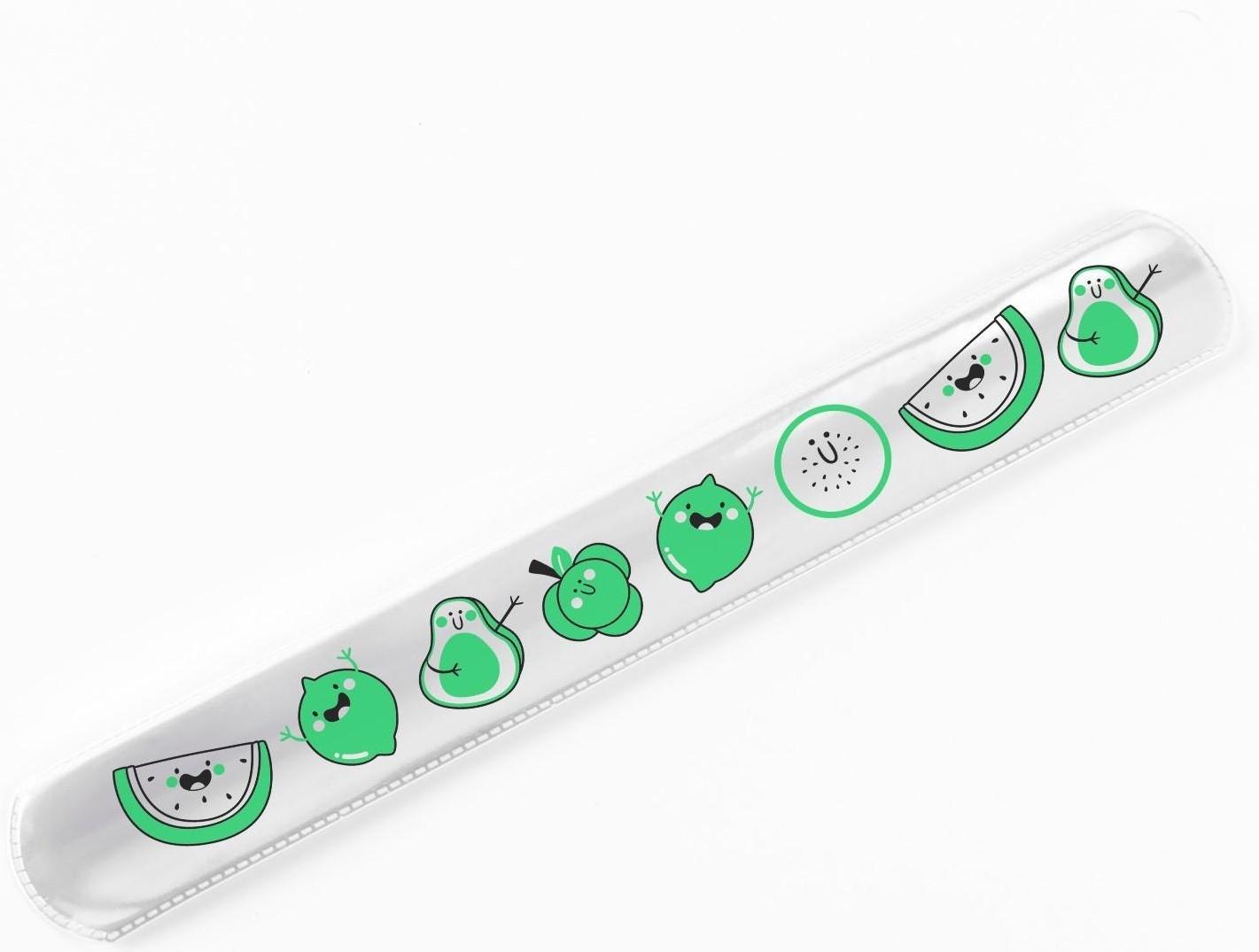 Браслет светоотражающий «Тропические фрукты»