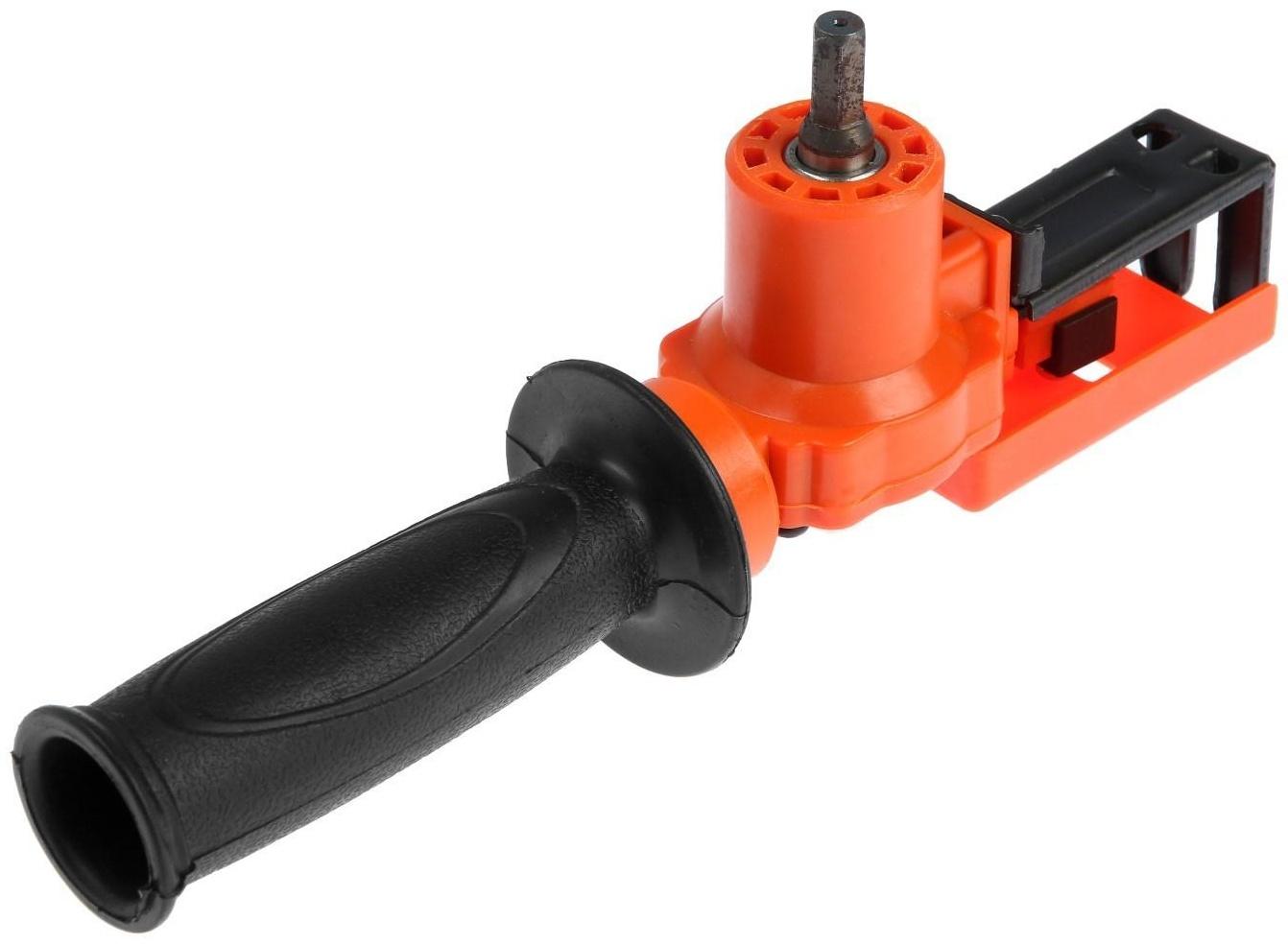 Насадка для дрели ТУНДРА, сабельная пила, угловая, полотна по дереву и металлу 2 шт.