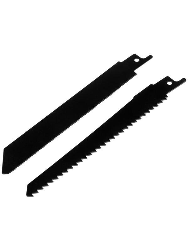 Насадка для дрели ТУНДРА, сабельная пила, угловая, полотна по дереву и металлу 2 шт.