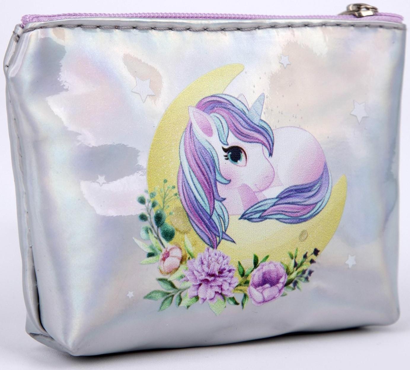 Кошелёк детский «Единорог на луне»