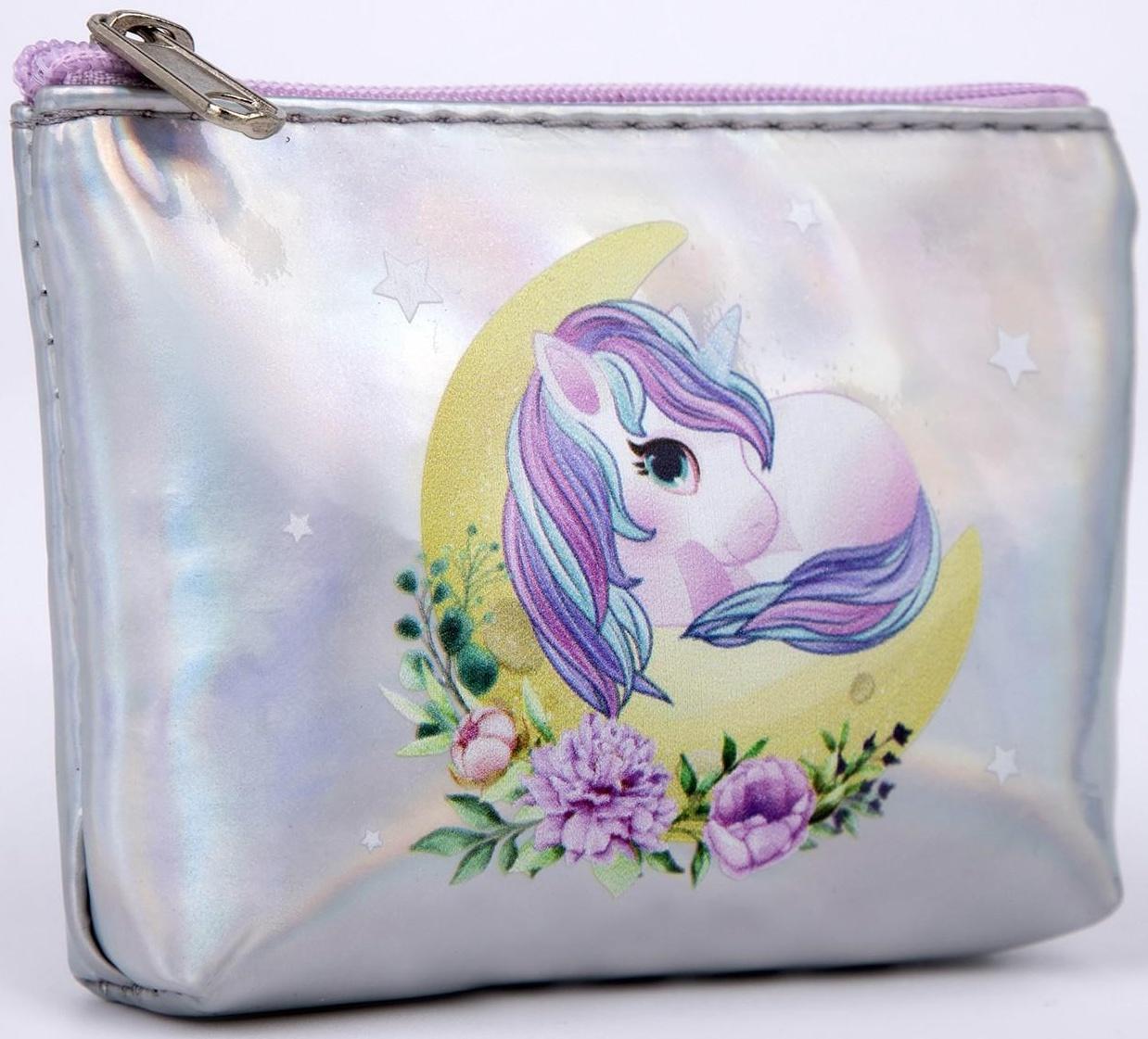 Кошелёк детский «Единорог на луне»