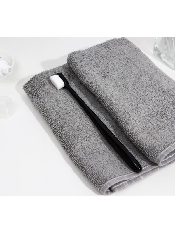 Сверхмягкая зубная щётка, 10000 щетинок, ровная, чёрная