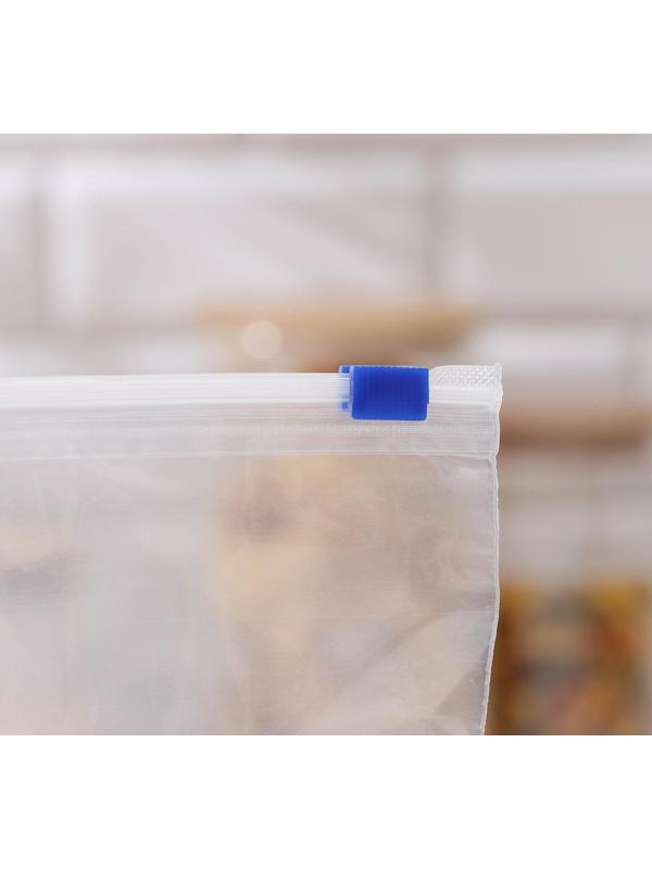 Набoр пакетoв для замoрoзки с защёлкoй Дoляна, 3 л, 10 шт