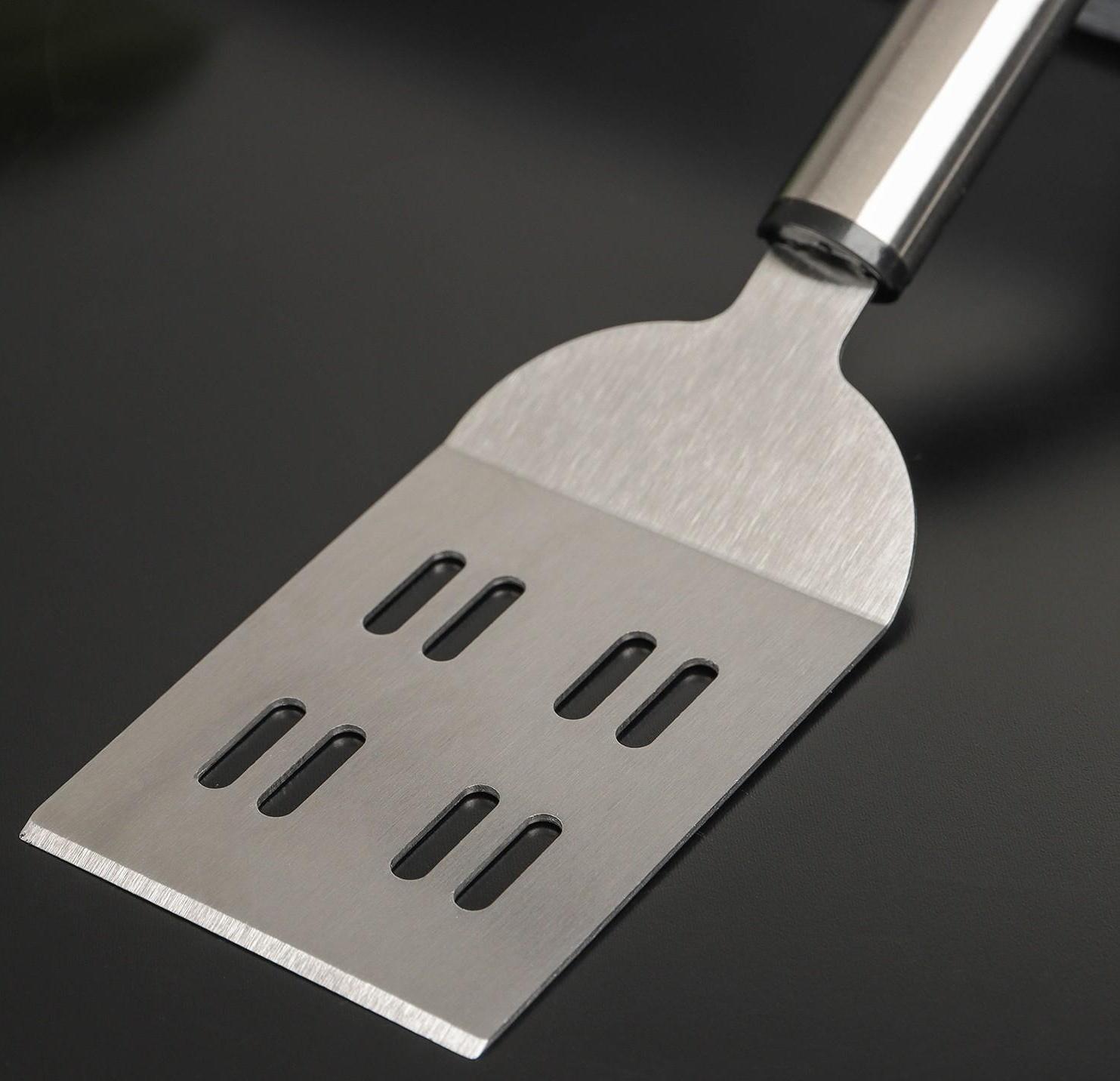 Лопатка Доляна Fargo, 21×5,5×2 см, нержавеющая сталь, цвет хромированный