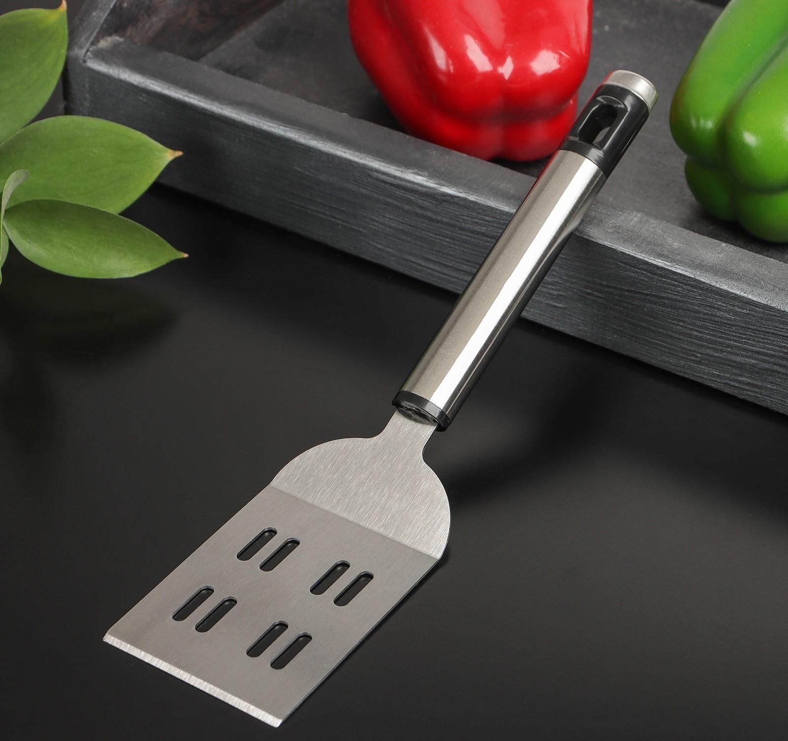 Лопатка Доляна Fargo, 21×5,5×2 см, нержавеющая сталь, цвет хромированный