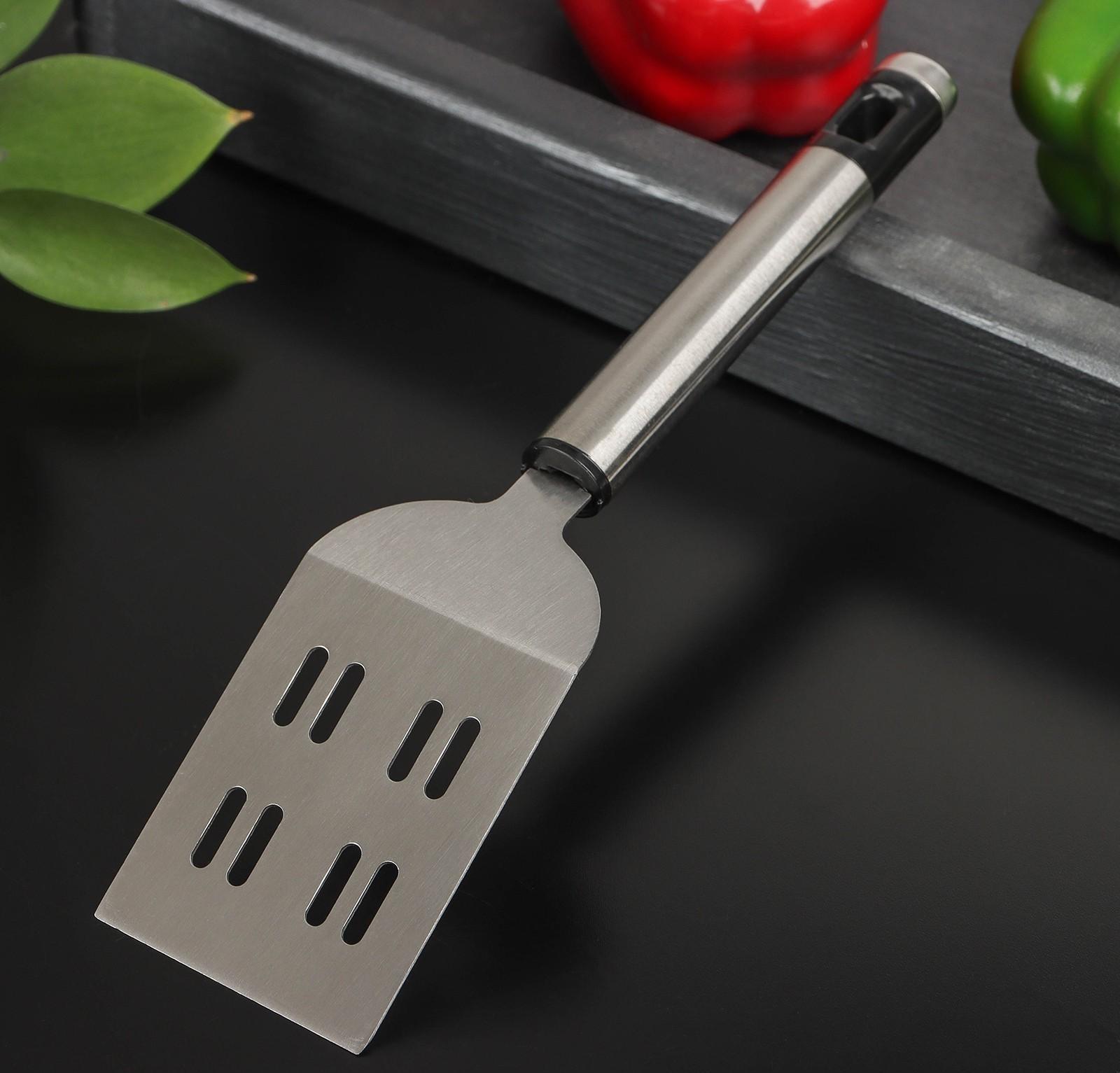 Лопатка Доляна Fargo, 21×5,5×2 см, нержавеющая сталь, цвет хромированный