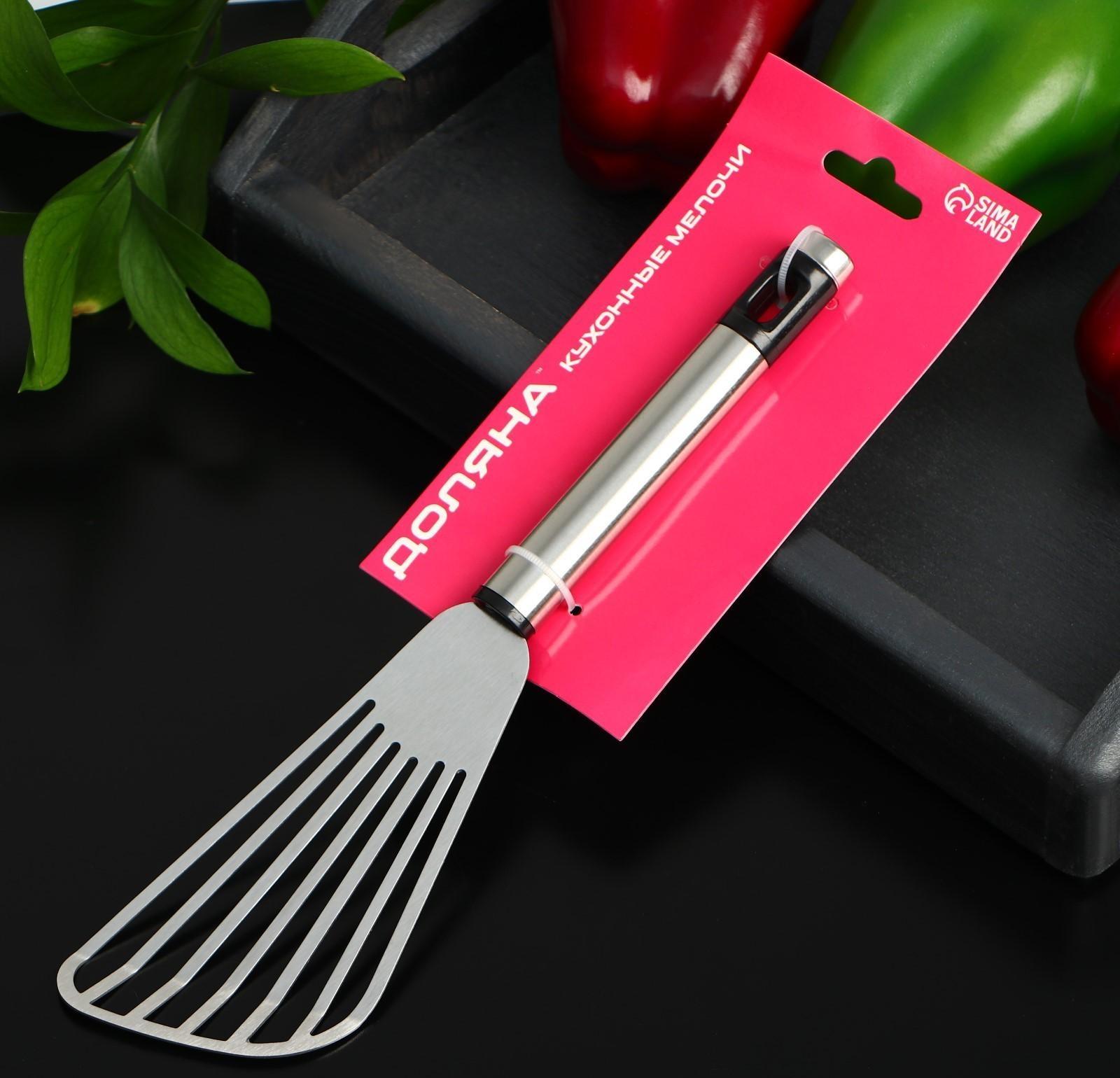 Лопатка Доляна Fargo, 25×6,5×2 см, нержавеющая сталь, цвет хромированный