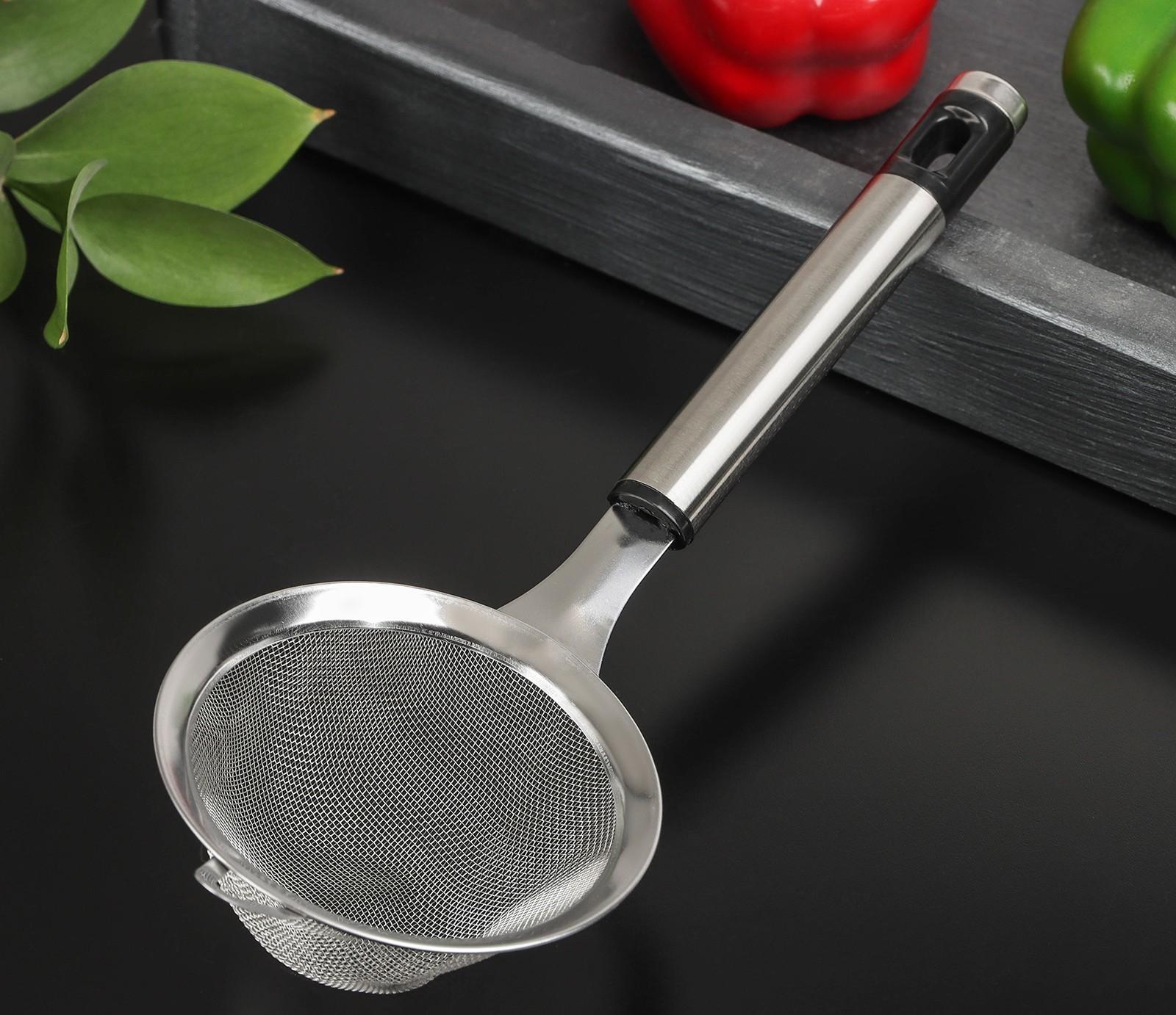 Сито с ручкой Доляна Fargo, 23,5×9×2 см, нержавеющая сталь