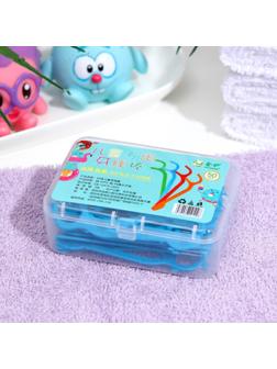 Зубные нити детские, синие, набор 50 шт.