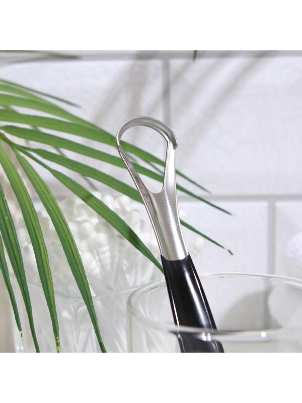 Скребок для чистки языка, чёрный