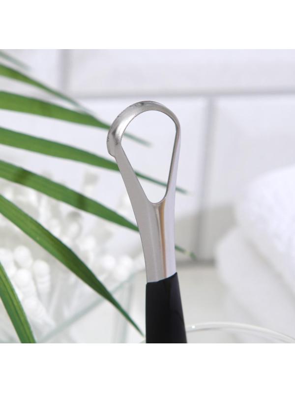 Скребок для чистки языка, чёрный