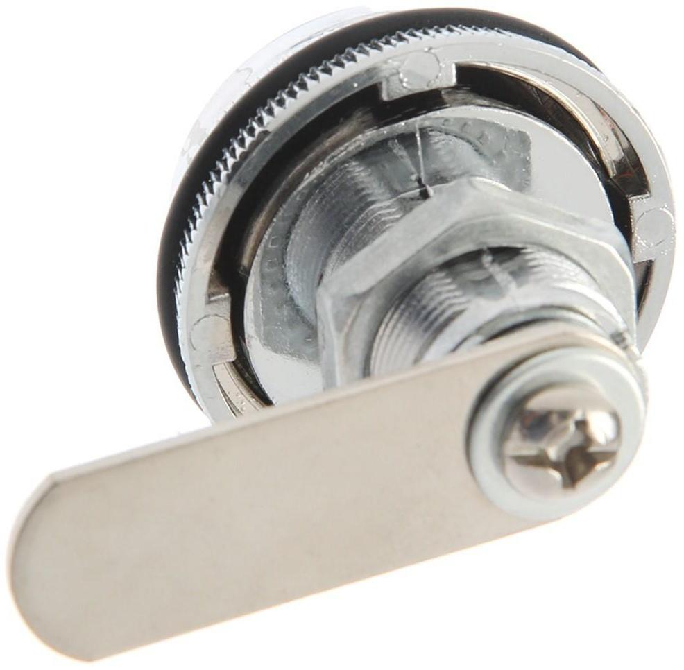 Замок кодовый ТУНДРА, для почтового ящика, цвет хром, длина резьбовой части 20 мм