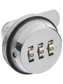 Замок кодовый ТУНДРА, для почтового ящика, цвет хром, длина резьбовой части 20 мм