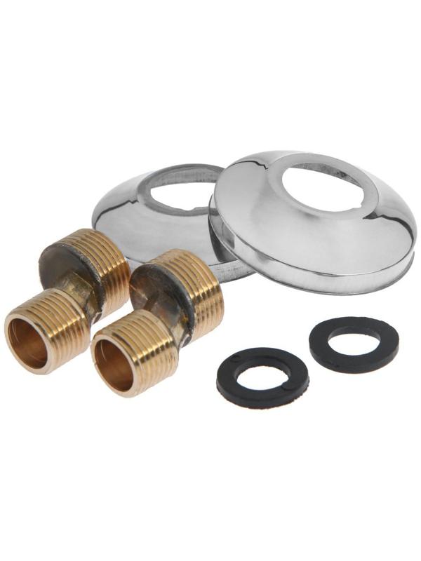 Эксцентрики для смесителя ZEIN, латунь, матовые отражатели, с прокладками, набор 2 шт