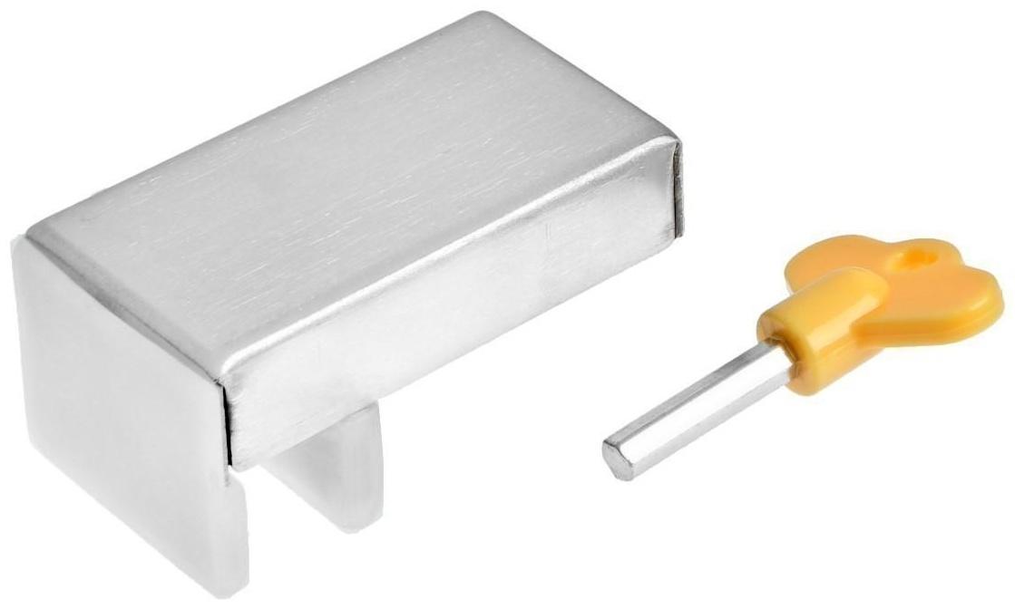 Замок блокиратор для окон и дверей ТУНДРА, нержавеющая сталь