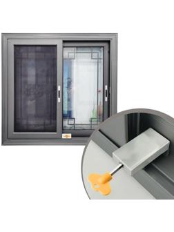 Замок блокиратор для окон и дверей ТУНДРА, нержавеющая сталь