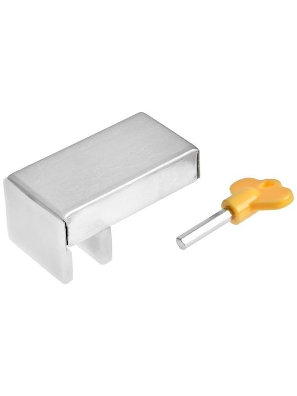 Замок блокиратор для окон и дверей ТУНДРА, нержавеющая сталь