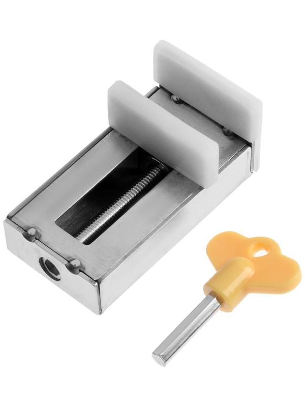 Замок блокиратор для окон и дверей ТУНДРА, нержавеющая сталь