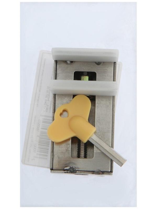 Замок блокиратор для окон и дверей ТУНДРА, нержавеющая сталь