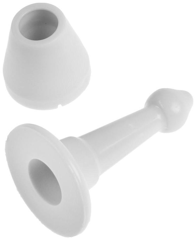 Дверной ограничитель LOCKLAND, прямой, h=97 мм, цвет рисовый