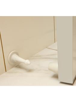 Дверной ограничитель LOCKLAND, прямой, h=97 мм, цвет рисовый