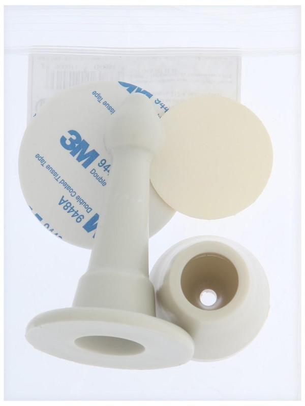 Дверной ограничитель LOCKLAND, прямой, h=97 мм, цвет рисовый