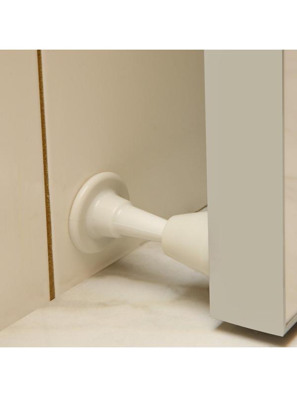 Дверной ограничитель LOCKLAND, прямой, h=97 мм, цвет рисовый