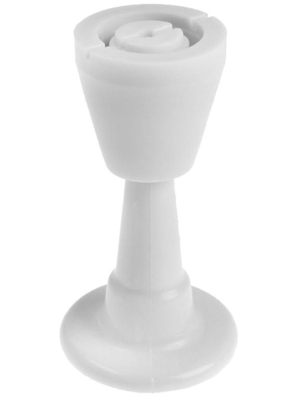 Дверной ограничитель LOCKLAND, прямой, h=97 мм, цвет рисовый