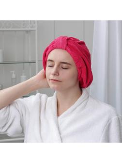 Чалма для сушки волос Доляна «Барри», микрофибра, цвет МИКС