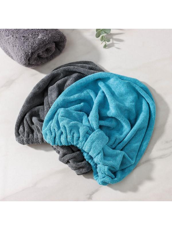 Чалма для сушки волос Доляна «Барри», микрофибра, цвет МИКС