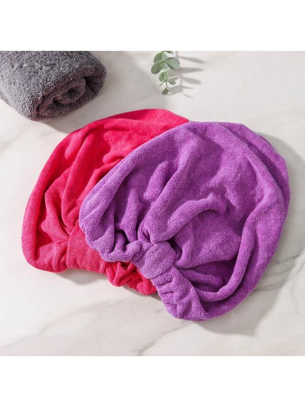 Чалма для сушки волос Доляна «Барри», микрофибра, цвет МИКС