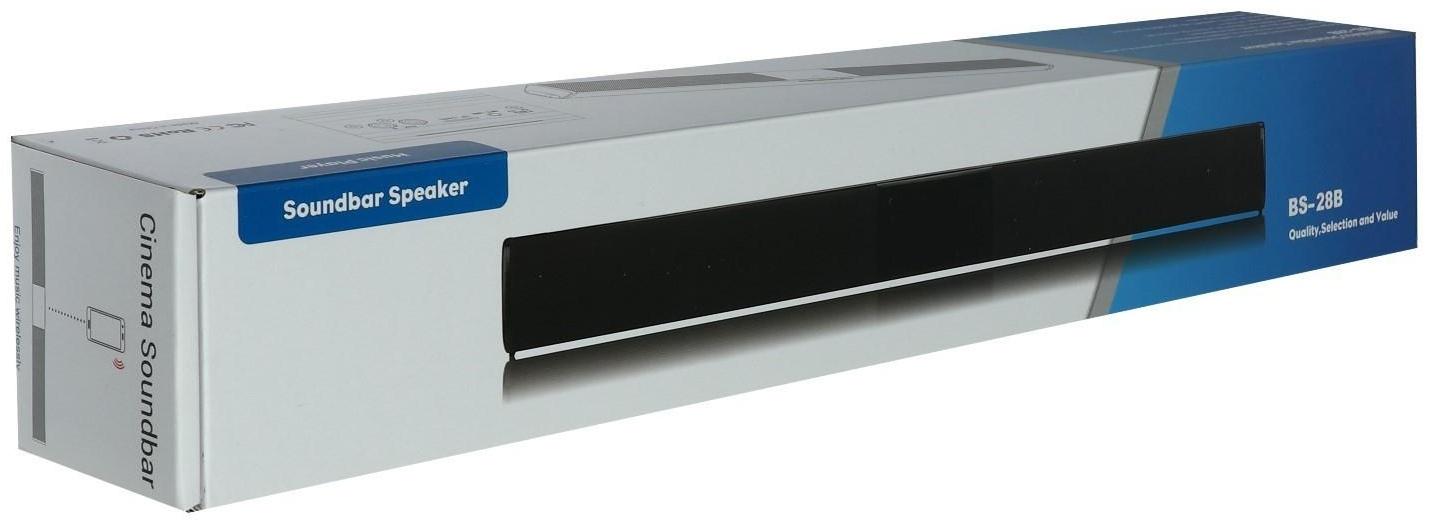 Саундбар BS28-B BT-650, беспроводной, 4 х 5 Вт, 20-20000 Гц, 80 дБ, 2000 мАч, ПДУ, черный