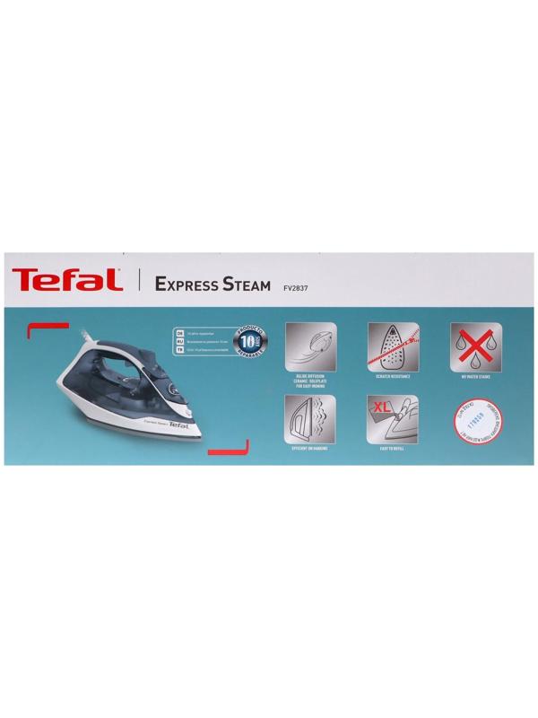 Утюг Tefal FV2837E0, 2830 Вт, керамическая подошва, 35 г/мин, 270 мл, синий