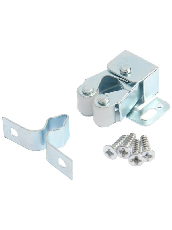 Двойная роликовая защёлка-стопор LOCKLAND, железная, цвет цинк